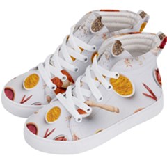 Masala Spices Food Kids  Hi-top Skate Sneakers by artworkshop