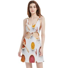 Masala Spices Food Velvet Cutout Dress by artworkshop