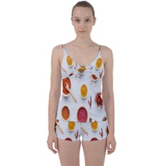 Masala Spices Food Tie Front Two Piece Tankini by artworkshop