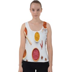 Masala Spices Food Velvet Tank Top by artworkshop