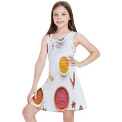 Masala Spices Food Kids  Lightweight Sleeveless Dress by artworkshop