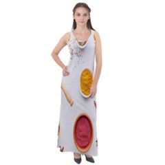 Masala Spices Food Sleeveless Velour Maxi Dress by artworkshop