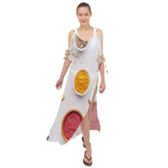 Masala Spices Food Maxi Chiffon Cover Up Dress by artworkshop