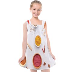 Masala Spices Food Kids  Cross Back Dress by artworkshop