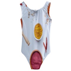 Masala Spices Food Kids  Cut-out Back One Piece Swimsuit by artworkshop