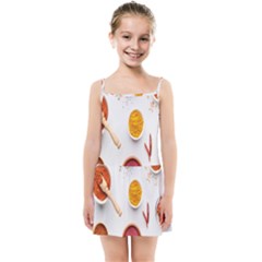 Masala Spices Food Kids  Summer Sun Dress by artworkshop