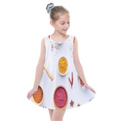 Masala Spices Food Kids  Summer Dress by artworkshop