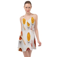 Masala Spices Food Summer Time Chiffon Dress by artworkshop