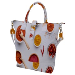 Masala Spices Food Buckle Top Tote Bag by artworkshop