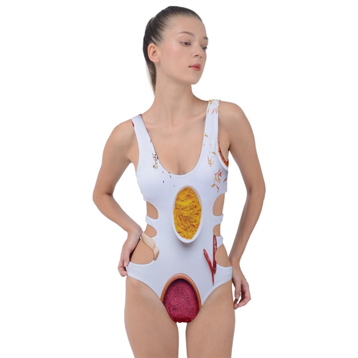 Masala Spices Food Side Cut Out Swimsuit