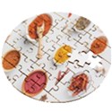 Masala Spices Food Wooden Puzzle Round View2