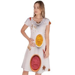 Masala Spices Food Classic Short Sleeve Dress by artworkshop