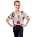 Masala Spices Food Kids Mock Neck Tee View1