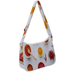 Masala Spices Food Zip Up Shoulder Bag by artworkshop