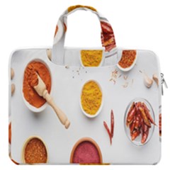 Masala Spices Food Macbook Pro 16  Double Pocket Laptop Bag  by artworkshop