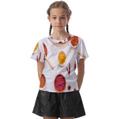 Masala Spices Food Kids  Front Cut Tee by artworkshop