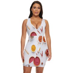 Masala Spices Food Draped Bodycon Dress