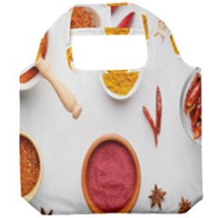 Masala Spices Food Foldable Grocery Recycle Bag by artworkshop