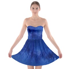 Milky Way Stars Night Sky Strapless Bra Top Dress by artworkshop