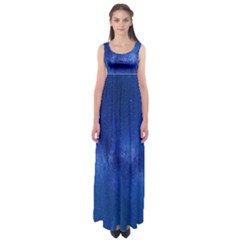 Milky Way Stars Night Sky Empire Waist Maxi Dress by artworkshop