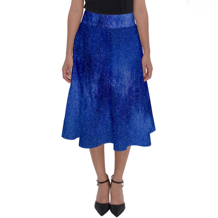 Milky Way Stars Night Sky Perfect Length Midi Skirt