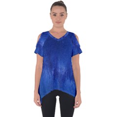 Milky Way Stars Night Sky Cut Out Side Drop Tee by artworkshop