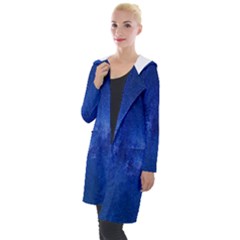 Milky Way Stars Night Sky Hooded Pocket Cardigan by artworkshop