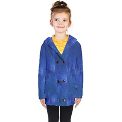 Milky Way Stars Night Sky Kids  Double Breasted Button Coat by artworkshop