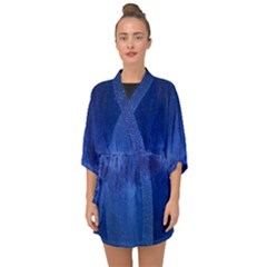 Milky Way Stars Night Sky Half Sleeve Chiffon Kimono by artworkshop