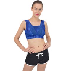 Milky Way Stars Night Sky V-back Sports Bra by artworkshop