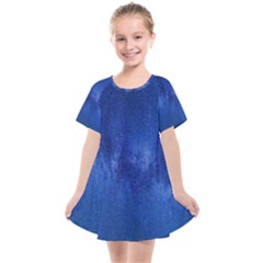 Milky Way Stars Night Sky Kids  Smock Dress by artworkshop