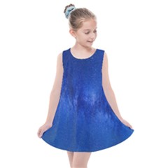 Milky Way Stars Night Sky Kids  Summer Dress by artworkshop