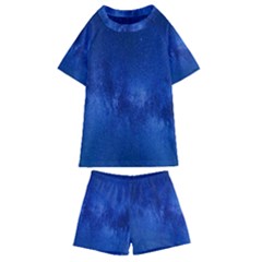 Milky Way Stars Night Sky Kids  Swim Tee And Shorts Set by artworkshop