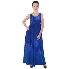 Milky Way Stars Night Sky Empire Waist Velour Maxi Dress by artworkshop