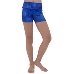 Milky Way Stars Night Sky Kids  Lightweight Velour Yoga Shorts by artworkshop