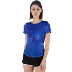 Milky Way Stars Night Sky Back Cut Out Sport Tee by artworkshop