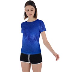 Milky Way Stars Night Sky Back Circle Cutout Sports Tee by artworkshop