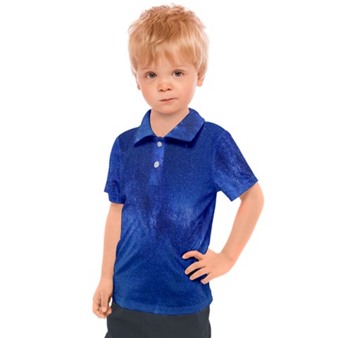 Milky Way Stars Night Sky Kids  Polo Tee by artworkshop