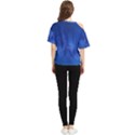 Milky Way Stars Night Sky One Shoulder Cut Out Tee View2