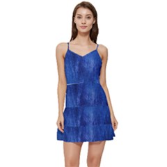 Milky Way Stars Night Sky Short Frill Dress