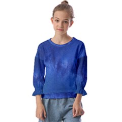 Milky Way Stars Night Sky Kids  Cuff Sleeve Top