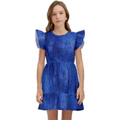 Milky Way Stars Night Sky Kids  Winged Sleeve Dress