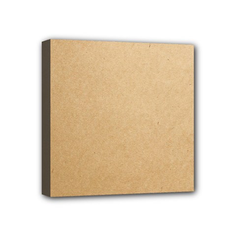 Paper Brown Mini Canvas 4  X 4  (stretched) by artworkshop