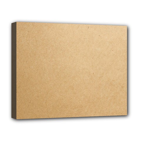 Paper Brown Deluxe Canvas 20  X 16  (stretched) by artworkshop