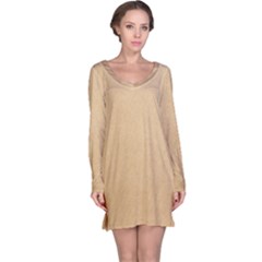 Paper Brown Long Sleeve Nightdress by artworkshop