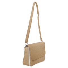 Paper Brown Shoulder Bag With Back Zipper by artworkshop