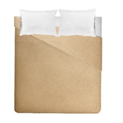 Paper Brown Duvet Cover Double Side (full/ Double Size) by artworkshop