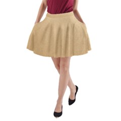 Paper Brown A-line Pocket Skirt by artworkshop