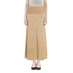 Paper Brown Full Length Maxi Skirt by artworkshop