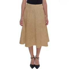 Paper Brown Perfect Length Midi Skirt by artworkshop